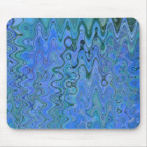 Marbled Blue Waters Mouse Pad mousepads