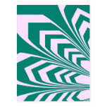 Marbled Chevron Flower Postcard