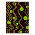 Marbled Dot Wave Gold Green Card by JaZilla Marbled Dot Wave Gold Green Card
