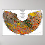 Marbled original conical lamp-shade posters