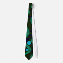 Marbled Retro Blue Green Dot Wave ties by JaZilla Marbled Retro Blue Green Dot Wave ties