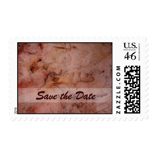 Marbled Stone Sane the Date Postage Stamp