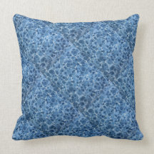 Marbleized Blue Pillow
