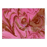 Marbleized Greeting Card