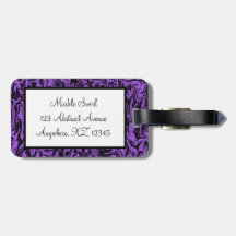 Marbleized Swirl Bag Tag