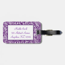 Marbleized Swirl Luggage Tag