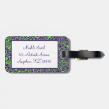 Marbleized Swirl Luggage Tag