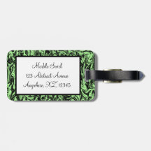 Marbleized Swirl Luggage Tags