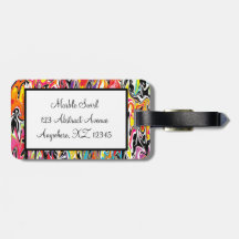 Marbleized Swirl Tag For Bags