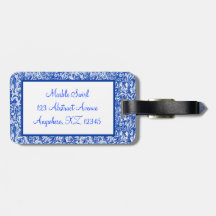 Marbleized Swirl Tag For Luggage