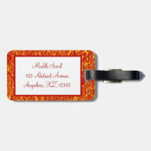 Marbleized Swirl Tag For Luggage