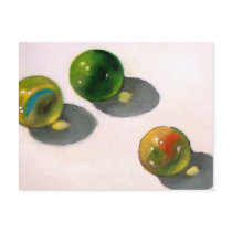 MARBLES THREE postcards