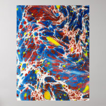 Marbling broken Marble Posters