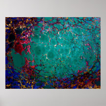 Marbling broken marble posters