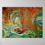 Marbling original split marble posters