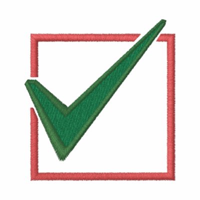 MARCA DE VERIFICACIÓN SUDADERA BORDADA MARCA DE VERIFICACIÓN SUDADERA BORDADA