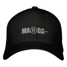 Marca Embroidery Cap Silver Embroidered Baseball Caps