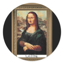Marcel Duchamp LHOOQ Round Sticker
