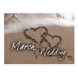March  Beach Destination Weddin... - Customized Postcards