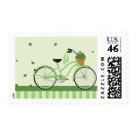 March Bicycle Postage Stamp