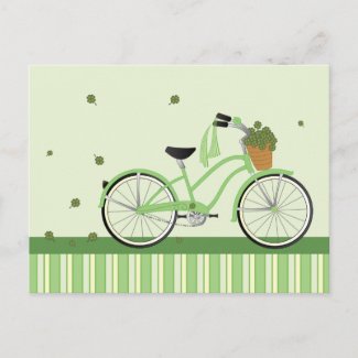 March Bicycle zazzle_postcard