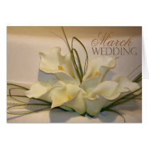March Calla Lily Wedding Cake cards