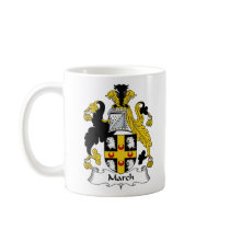 March Family Crest mugs