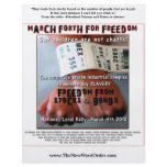 MARCH FORTH FOR FREEDOM -flyers-
