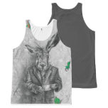 March Hare Unisex All Over Tank Top All-Over Print Tank Top