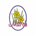 March - Jonquil embroidered shirts by ZazzleEmbroidery March - Jonquil embroidered shirts