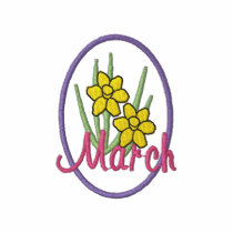 March - Jonquil embroidered shirts by ZazzleEmbroidery March - Jonquil embroidered shirts