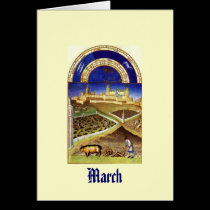 March - Les Tres Riches Heures du Duc de Berry cards