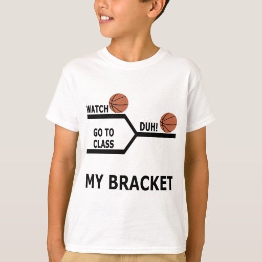 March Madness Basketball Funny Bracket TShirts Zazzle
