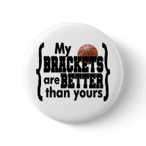 March Madness Brackets Pinback Button