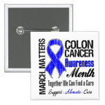 March Matters - Colon Cancer Awareness Month Pinback Button