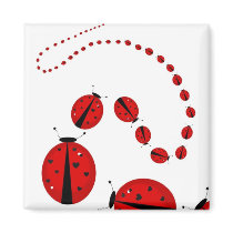 March of the Lady Bugs magnets