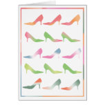 March of the Pastel Pumps Greeting Card