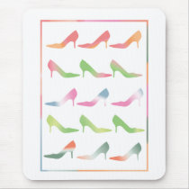 March of the Pastel Pumps mousepads