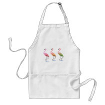 March of the Tropical Flamingos Aprons