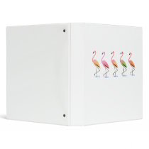 March of the Tropical Flamingos Binder