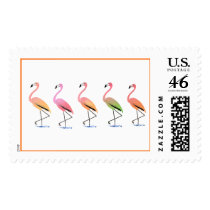 March of the Tropical Flamingos Stamp
