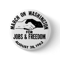 March on Washington 1963 Pinback Buttons