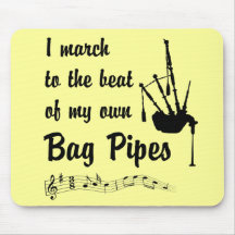 March to the Beat: Bag Pipes Mousepads