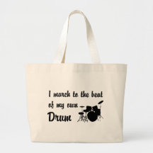 March to the Beat: Drums Canvas Bags