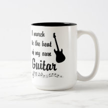 March to the Beat: Guitar Coffee Mug