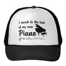 March to the Beat: Piano Trucker Hats
