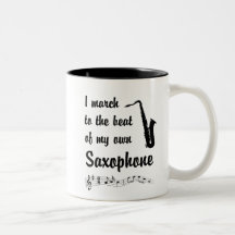 March to the Beat: Saxophone Coffee Mug