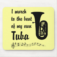 March to the Beat: Tuba Mouse Pad