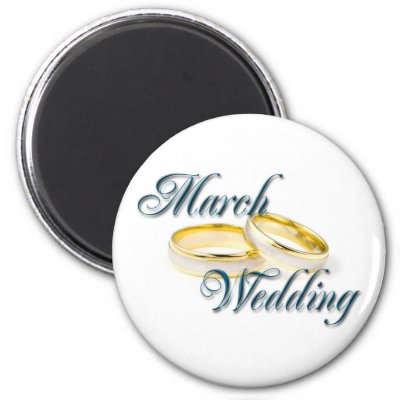 MARCH WEDDING MAGNETS