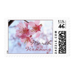 March Wedding stamps cherry blossoms